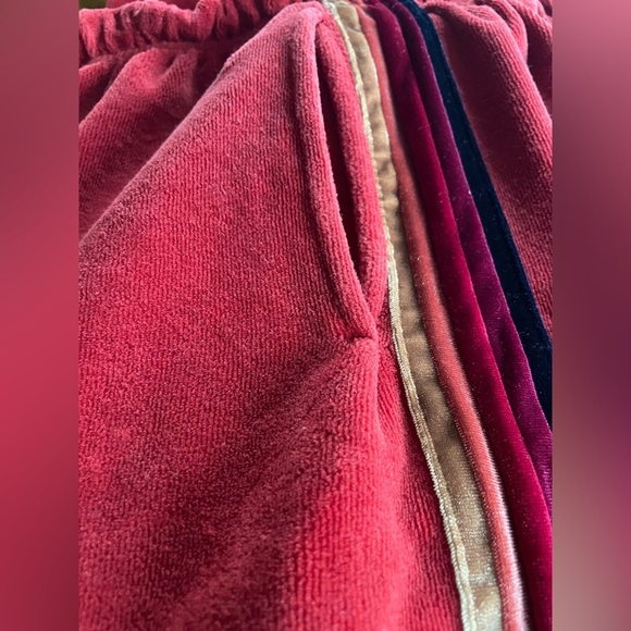 Aviator Nation CLASSIC VELVET SWEATPANTS - RED Size Medium Men’s - Picture 6 of 11